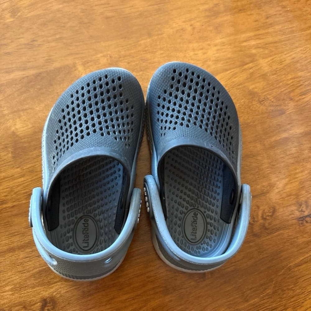 Kids Gray Crocs